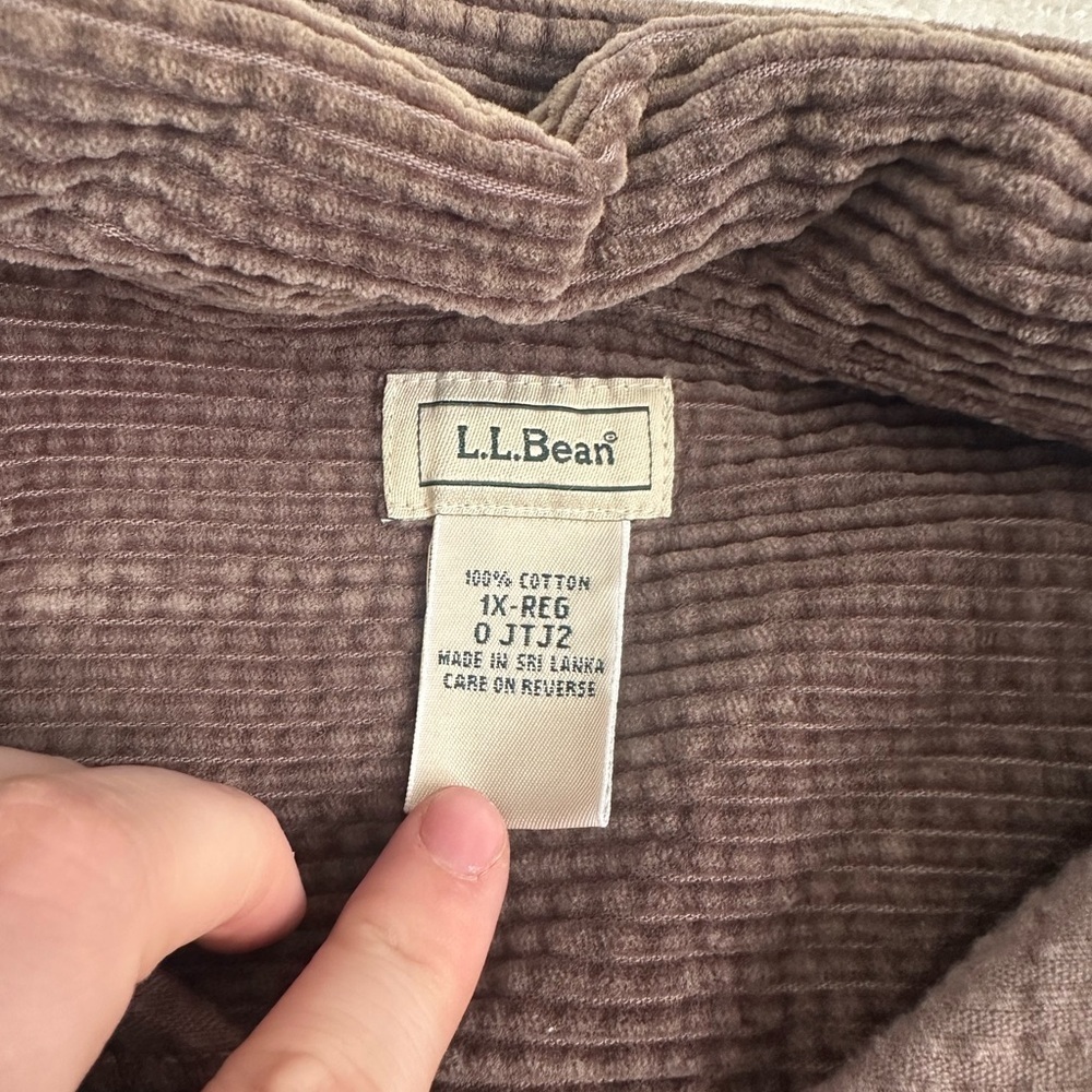 Vintage L.L. bean corduroy jacket size 1X - Picture 3 of 3